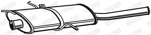 Silencieux arrière WALKER 22421