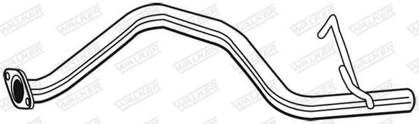 Tuyau d'échappement WALKER 08144