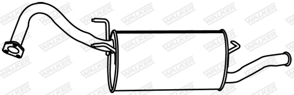 Silencieux arrière WALKER 19804