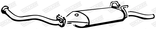 Silencieux arrière WALKER 70433