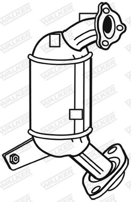 Filtre à particules / à suie, échappement WALKER 73038