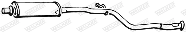 Silencieux central WALKER 22424