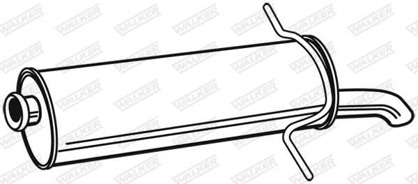 Silencieux arrière WALKER 22867