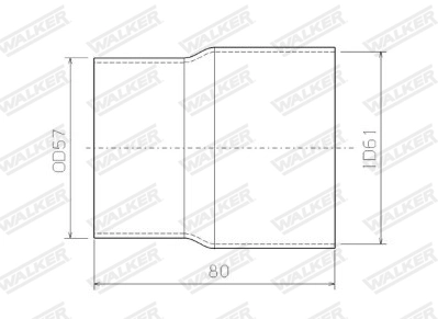 Tuyau d'échappement WALKER 07121
