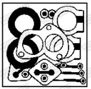 Kit d'assemblage, silencieux WALKER 86203