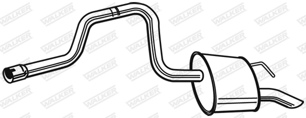 Silencieux arrière WALKER 24055