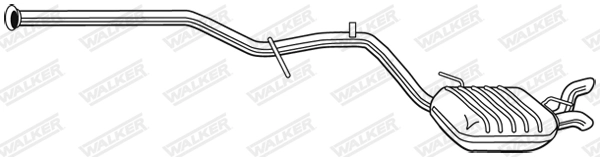 Silencieux arrière WALKER 25111