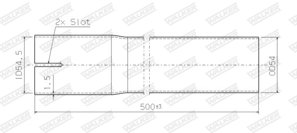 Tuyau d'échappement WALKER 07058