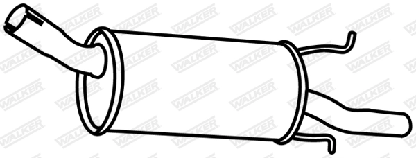 Silencieux arrière WALKER 18861