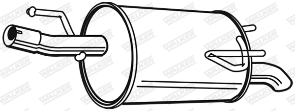 Silencieux arrière WALKER 22787