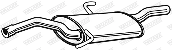 Silencieux arrière WALKER 22791