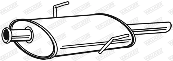 Silencieux central WALKER 22530