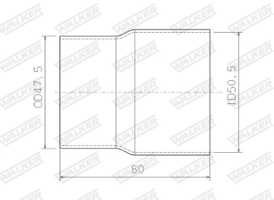 Tuyau d'échappement WALKER 07115