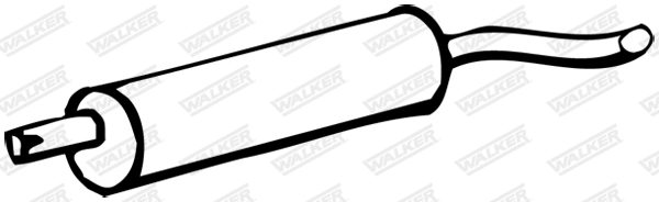Silencieux arrière WALKER 01366