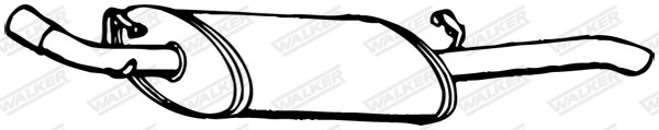 Silencieux arrière WALKER 14532