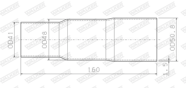 Tuyau d'échappement WALKER 32018