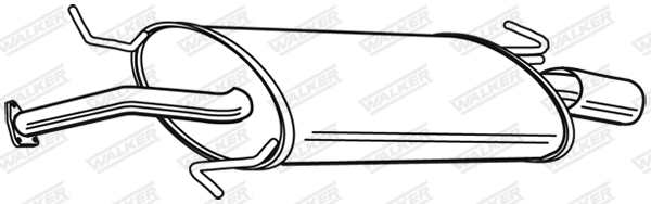 Silencieux arrière WALKER 22947