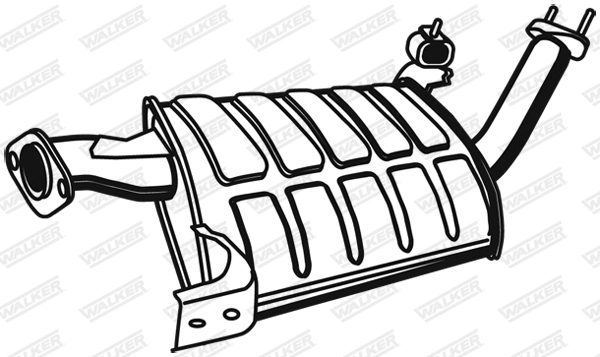 Silencieux central WALKER 17641