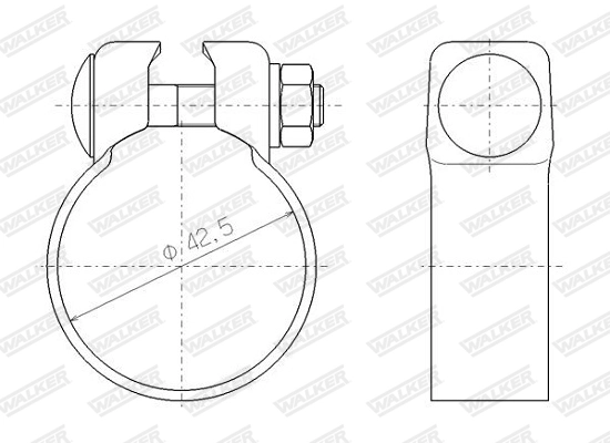 Clamping Piece, exhaust system