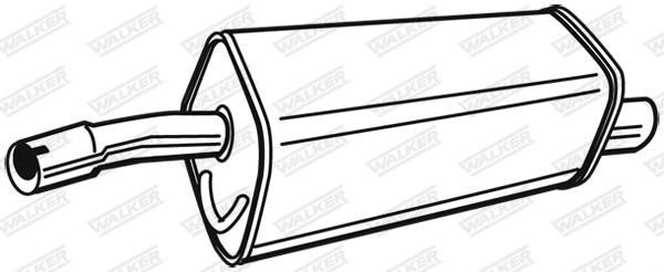 Silencieux arrière WALKER 71401