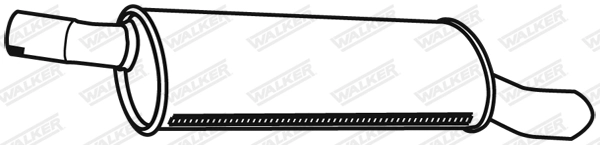 Silencieux arrière WALKER 19954