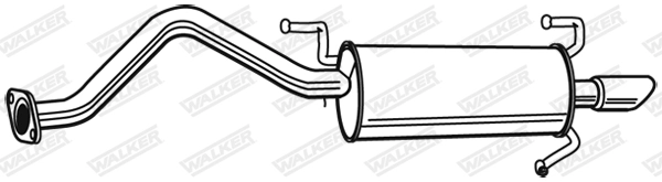 Silencieux arrière WALKER 21376