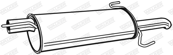 Silencieux arrière WALKER 19965