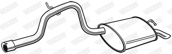 Silencieux arrière WALKER 22616