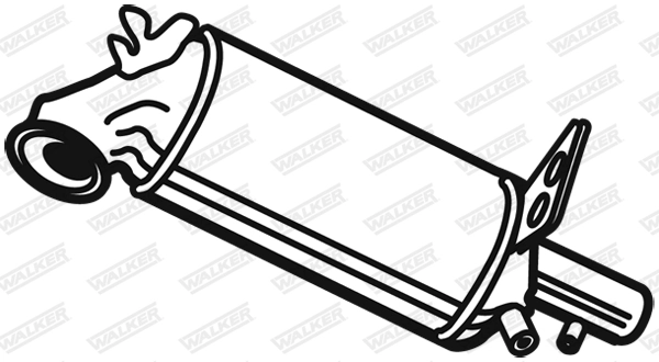 Filtre à particules / à suie, échappement WALKER 73045