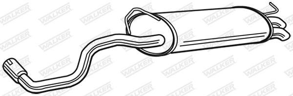 Silencieux arrière WALKER 23231