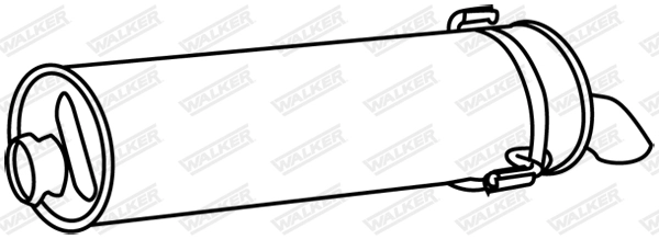 Silencieux arrière WALKER 19074