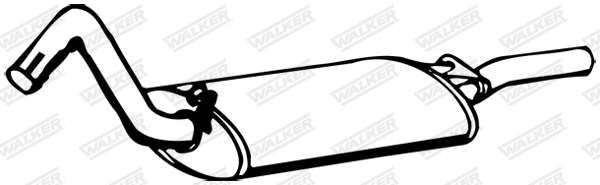 Silencieux arrière WALKER 13379