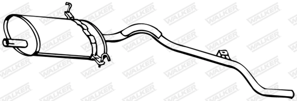 Silencieux central WALKER 15087