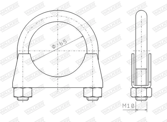 Clamping Piece, exhaust system