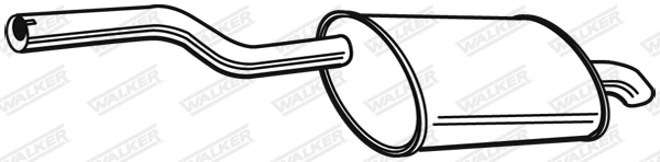 Silencieux arrière WALKER 23187