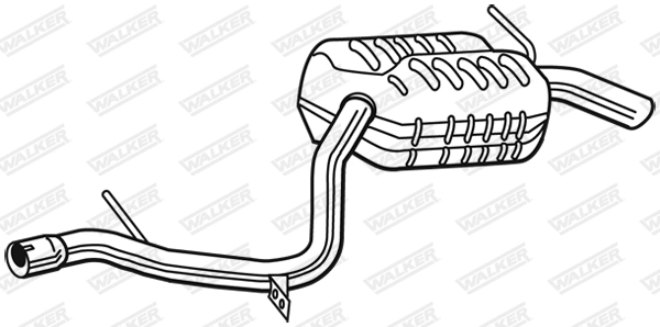 Silencieux arrière WALKER 25113