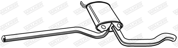 Silencieux central WALKER 22067