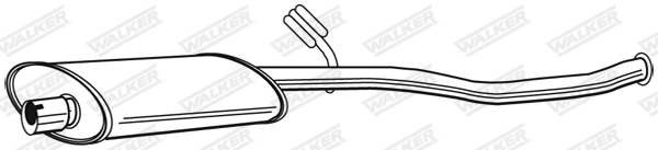 Silencieux central WALKER 22599