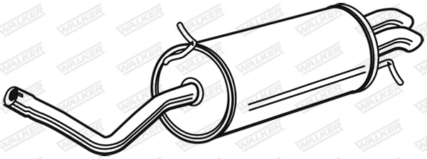 Silencieux arrière WALKER 71332