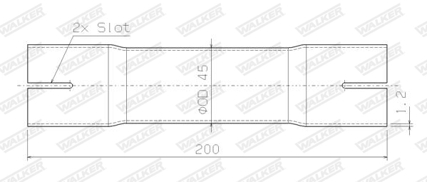 Tuyau d'échappement WALKER 07163