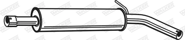 Silencieux central WALKER 25207