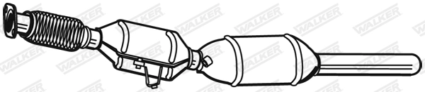 Filtre à particules / à suie, échappement WALKER 73196