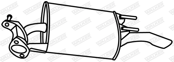 Silencieux arrière WALKER 18569