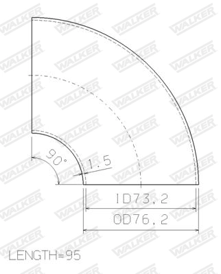 Tuyau d'échappement WALKER 32054