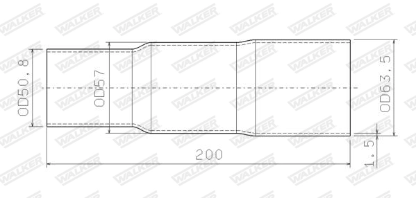 Tuyau d'échappement WALKER 32040