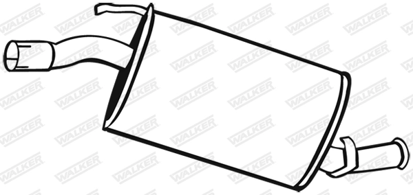 Silencieux arrière WALKER 17802