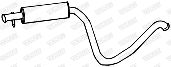 Silencieux central WALKER 18852