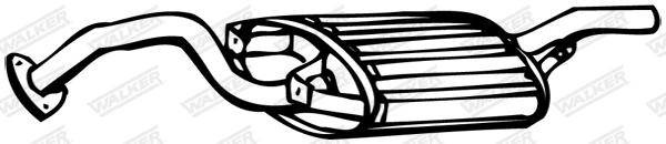 Silencieux arrière WALKER 14147