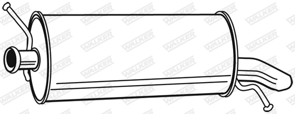 Silencieux arrière WALKER 72184