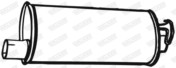 Silencieux arrière WALKER 08157